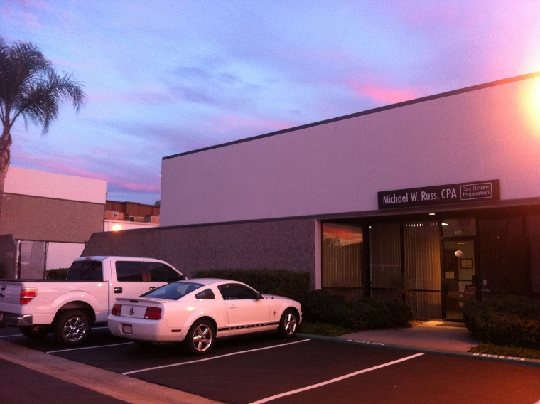 beautiful San Marcos evening view of the office